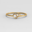 Picture of Delicate Diamond Double Heart Ring – Minimalist Jewelry for Her