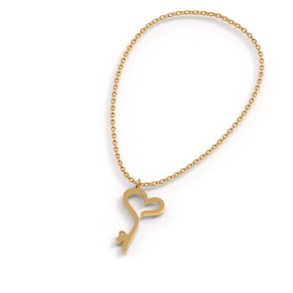 Gold Key Pendant