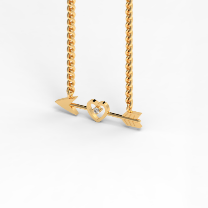 Cupid’s Arrow Heart Pendant
