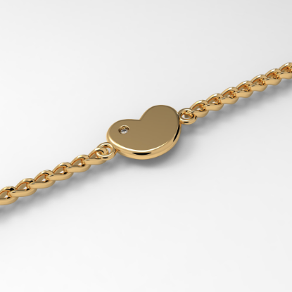 Heart Charm Bracelet