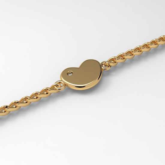 Heart Charm Bracelet