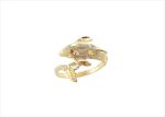 Gold Plated Animal Dolphin Ring