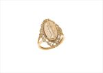 Mother Mary Fashion Ring with Gold Plating