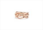 Rose Gold Plated Twisted Ring