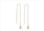 Gold Plated Ball Drop Fashion Earrings