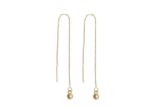 Gold Plated Ball Drop Fashion Earrings