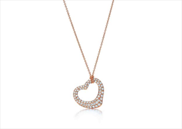 CZ Studded Heart Shape Pendant