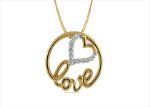 Gold Plated Love Heart Pendant