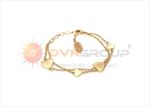 Gold Plated Virgin Mary Charm Bracelet