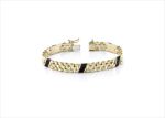 Gold Plated Mens Hip Hop Bracelet