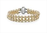 Silver Plated Womens Pearl Bracelet