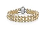 Silver Plated Womens Pearl Bracelet