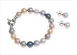 Silver Plated Womens Pearl Bracelet