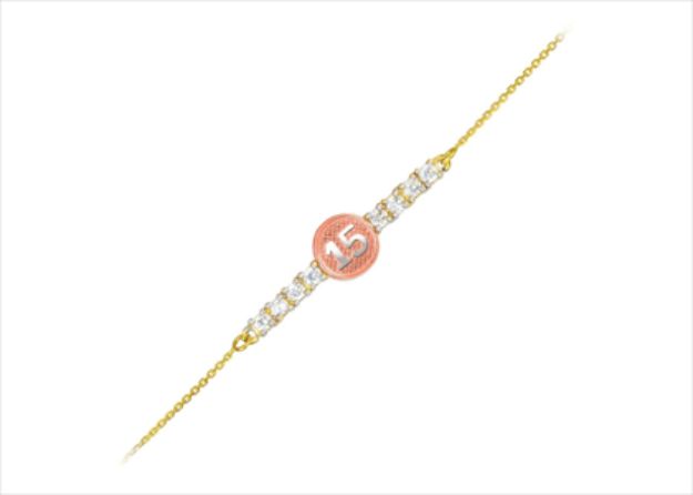 CZ Studded Numerical Womens Bracelet