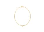 Gold Plated Solitaire Womens Bracelet