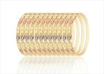 Three Tone Plated 6MM  Bangles