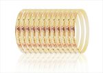 Three Tone Plated 6MM Bangles