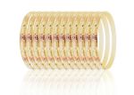 Three Tone Plated 6MM Bangles