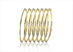 Gold Plated CZ Studded Bangles