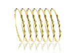 Gold Plated CZ Studded Bangle