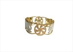 20 mm Three Tone Plated Elephant CNC Bangle