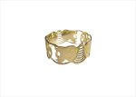 CNC Cuff Elephant Bangle with Gold Plated