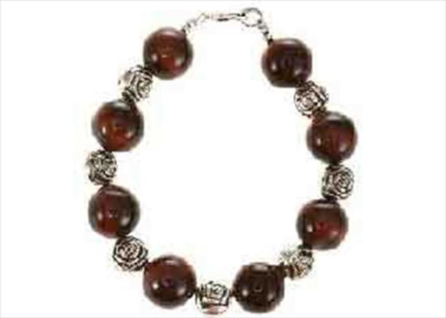 Silver Plated Womens Beaded Bracelet