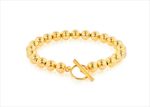 Gold Plated Toggle Beaded Bracelet