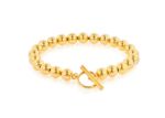 Gold Plated Toggle Beaded Bracelet