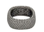 Square Micro Pave CZ Ring