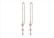 CZ Studded kite Threader Earring
