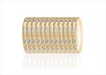Three Tone Plated Side Veni Bangles