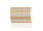 Three Tone Plated Side Veni Bangles