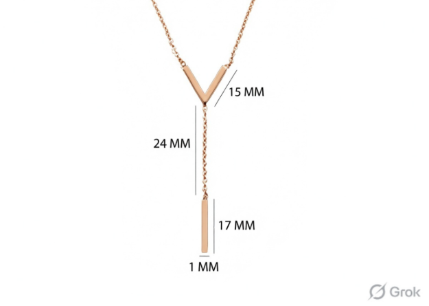 Modern Lariat Necklace