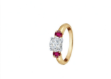 Yellow Gold CZ Ring