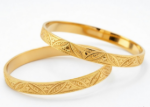 gold plated bangles
