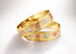 Picture of 3 Tone Plated | Machine Cut Bangles