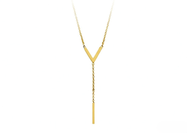 Delicate Alphabet Gold Necklace