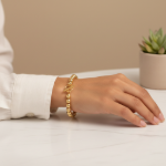 Picture of Gold Plated Toggle Beaded Bracelet