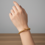 Picture of Gold Plated Toggle Beaded Bracelet