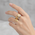 Trendy Elephant Stack Ring