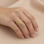 Filigree Cross Catholic Ring