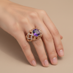 CZ Studded Men’s Ring