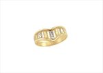 Two Tone Plated Mens Ring