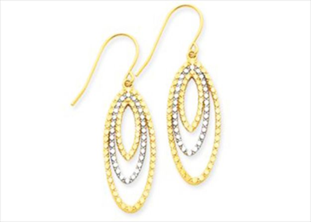 Dual Tone Plated | Gemstone Earrings