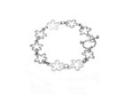 Silver Plated Womens Toggle Bracelet