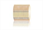 Tri color 5 MM Diamond cut CNC Bangles set