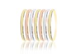 14Kt Tri Color Rose Gold,Yellow Gold,White Gold Bangle