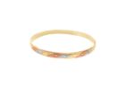 Tri Tone Plated | Half Round Bangles