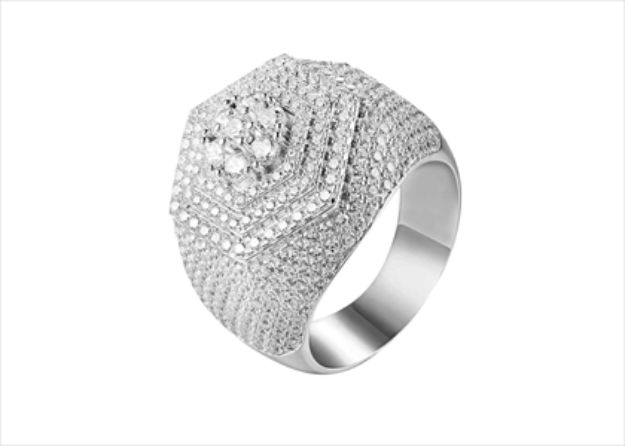 Huge Micro Pave Dome Ring